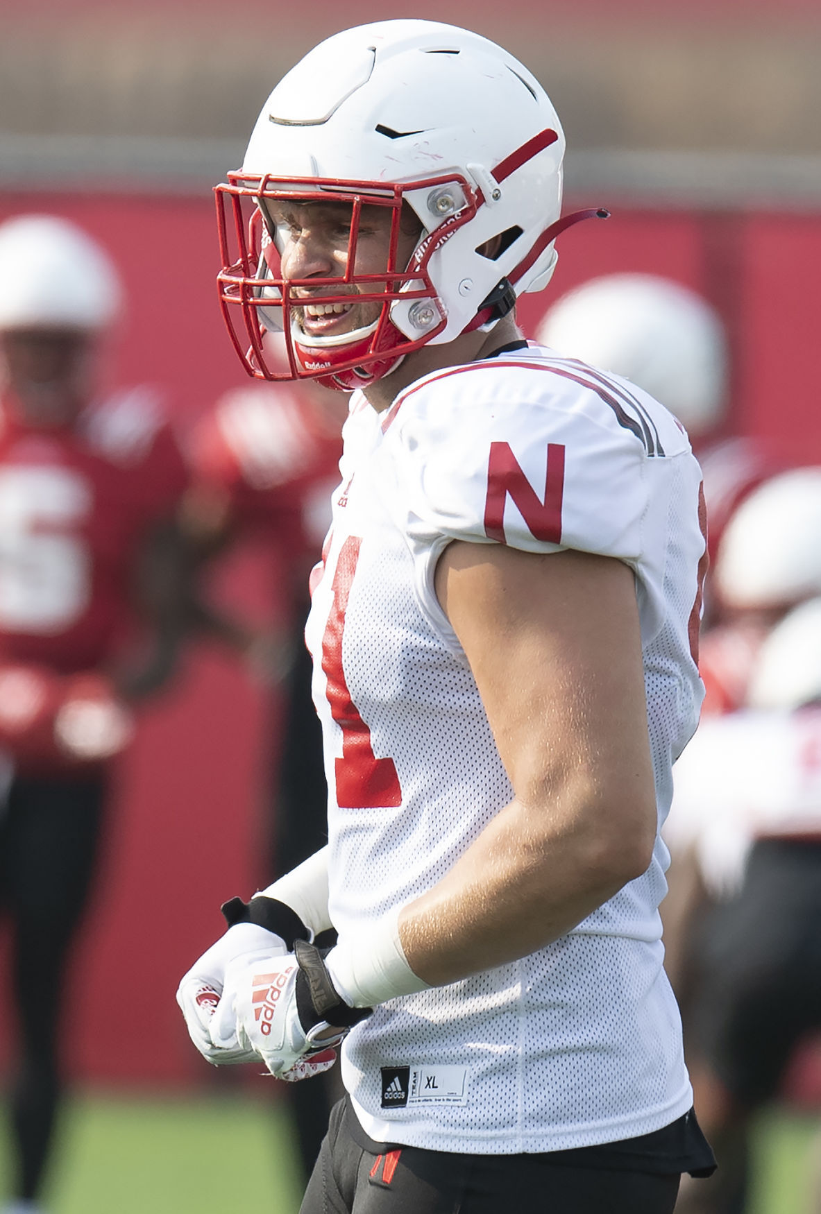 NU football practice, 8.4